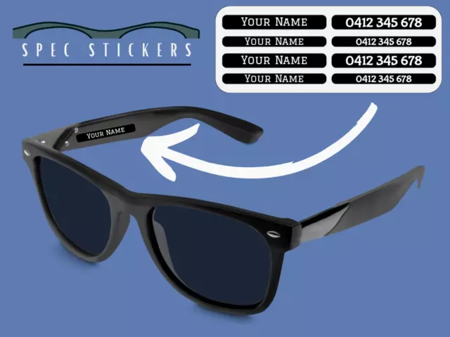 Etiquetas/pegatinas para gafas de sol - Etiquetas identificativas...