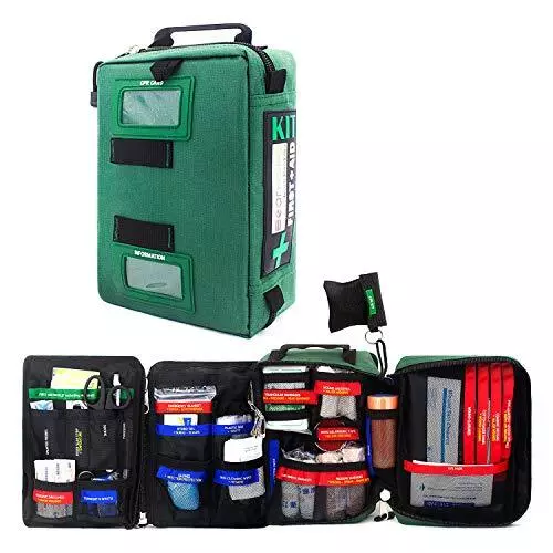 255PCs Pro First Aid Kit Emergency Survival Trauma Kit Medical Kit with Labeled