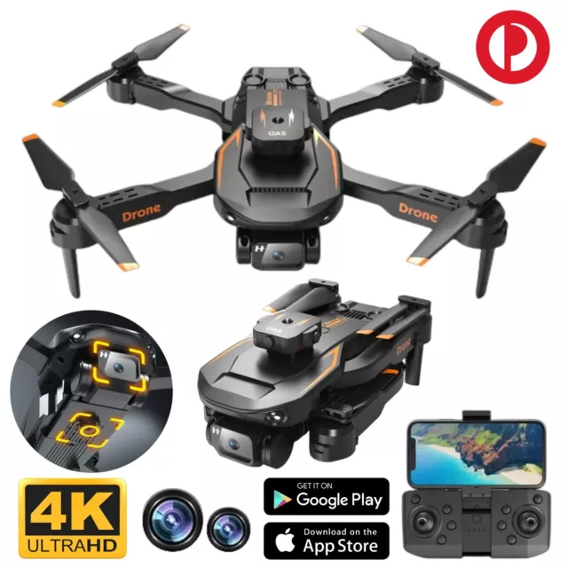 Drone 4K HD Dual Camera Foldable FPV RC Quadcopter 5G WiFi Obstacle Avoidance AU