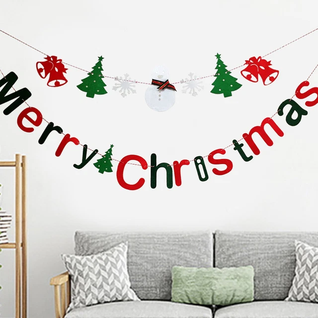 Frohe Weihnachtsgirlande Buchstaben-Banner Weihnachten Weihnachtsbaum