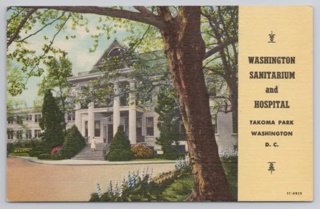 Washington Sanitarium and Hospital Takoma Park DC 1940s Postcard Adventist