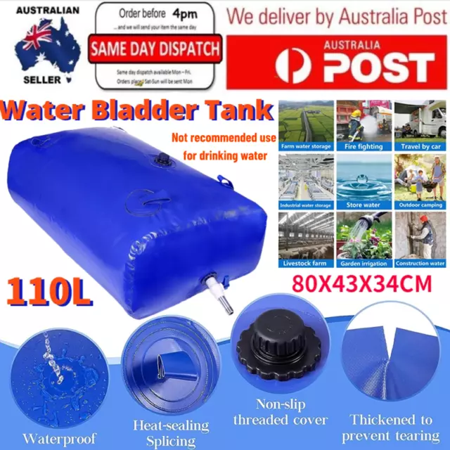 110L Large Water Bladder Tank For Camping Fishing Boating Water Storage Bag New