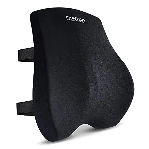 DAINTIER Back Cushion,Lumbar Support Cushion Pillow,100% Memory Foam Car...
