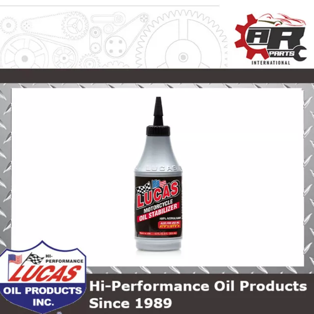 Lucas Oil - Motorcycle Oil Stabilizer - Reduces Temp & Friction - 355ml - 10727