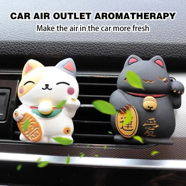 Lucky Cat Deodorante Auto Outlet Vent Profumo Clip Interni Auto
