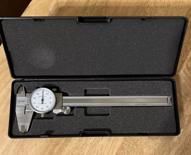 Lyman Stainless Steel Dial Caliper #7832212 with box