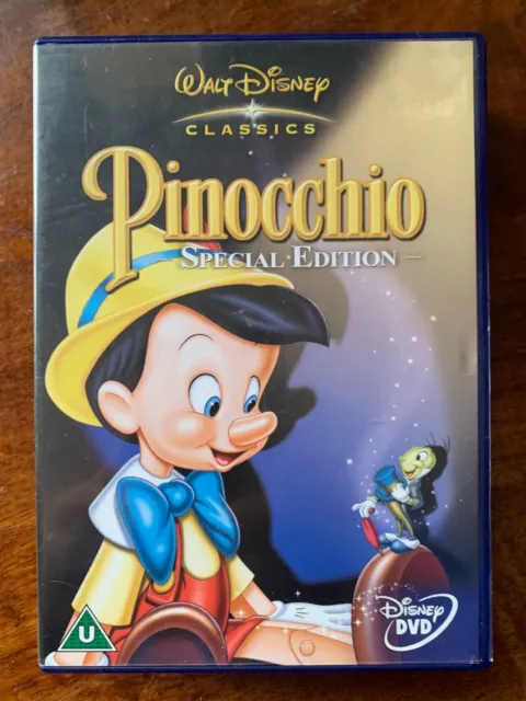 Pinocchio DVD 1940 Walt Disney 2nd Animated Movie Classic