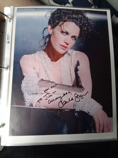 Carla Gugino Signed 8.5X11 Photo TTM Autograph  Nov 2004 To Jim All My Best Insc