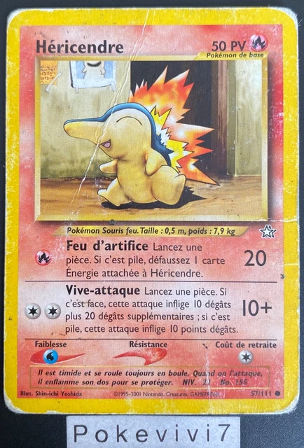 Pokemon Card HERICENDRE 57/111 Common NEO GENESIS Wizards FR USED