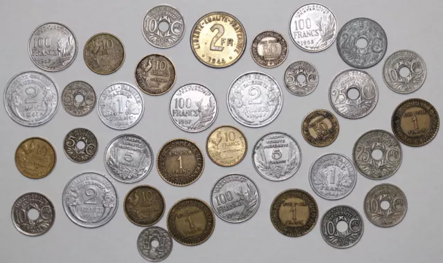 Superbe sélection de 35 monnaies rares –  Gros bénéfices si revente au détail !