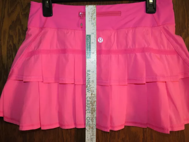 Lululemon 6 Pacesetter Skirt Pinkelicious Hot Pink EUC! Pretty! Rare! 3