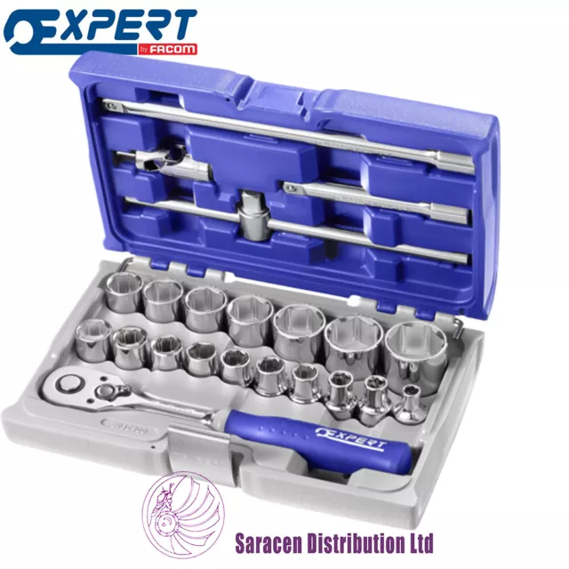 Expert By Facom 1/2" Socket And Accessory Set - Metric - 22 Pieces - E032900