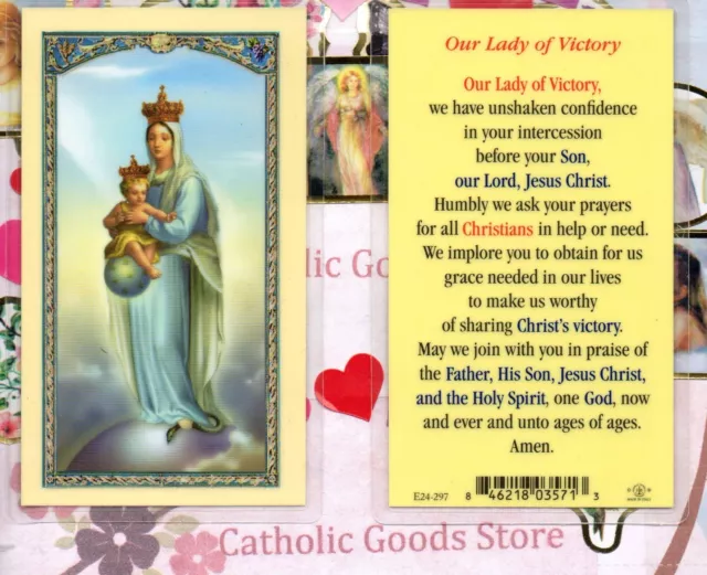 OUR LADY VICTORY Laminated Holy Card £1.49 PicClick UK