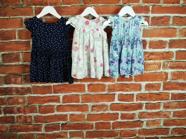 Girls Bundle Age 6-9 Months Mantaray Next Little Rocha Dress Summer Floral 74Cm