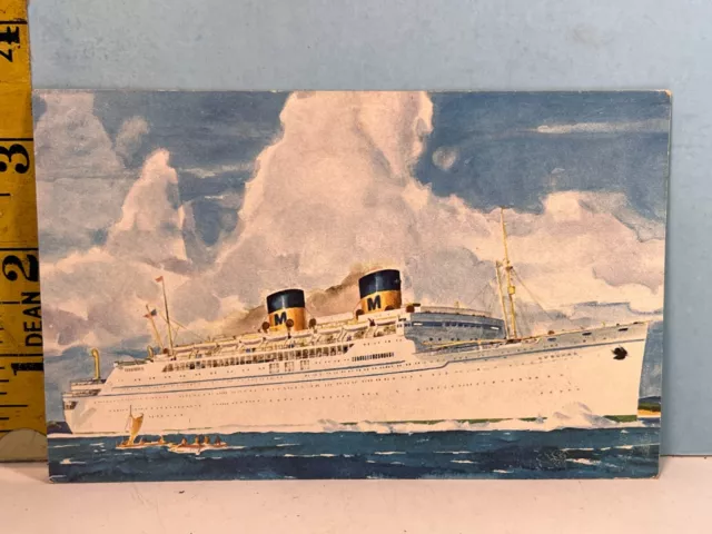 1940 S.S. Lurline Cruise Luxury Liner Matson Lines Postcard