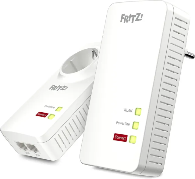 AVM FRITZ!Powerline 1260/1220 WLAN Set WLAN-Access Point 1.200 MBit/s