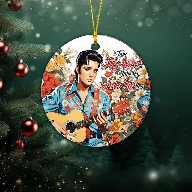 Take my hand elvis presley ornements ronds de no l cadeau de no l pour