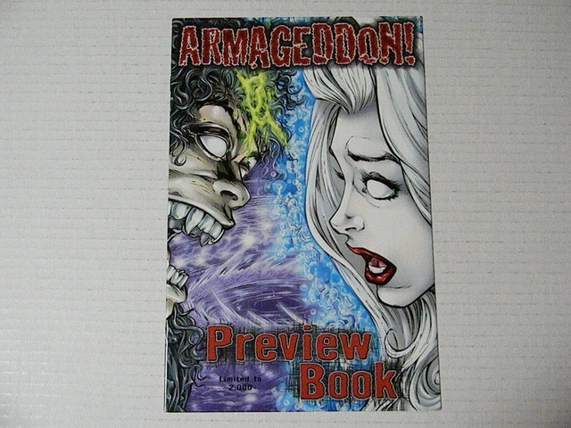1 ARMAGEDDON PREVIEW BOOK w LADY DEATH & EVIL ERNIE Chaos Comics 1999 + BONUS!