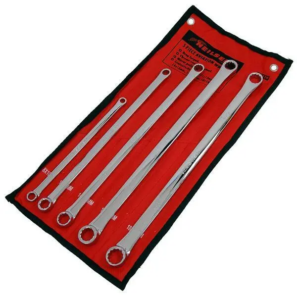5 Piece Aviation Extra Long Wrench / Spanner Set 8 10 11 13 14 15 16 17 18 19