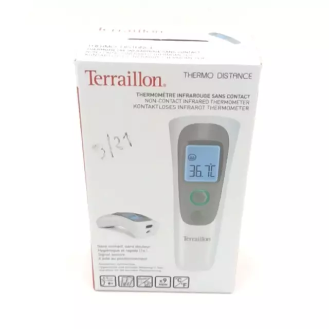 Terraillon Infrarot Thermometer Messgerät Kopf Temperatur Raum Küche