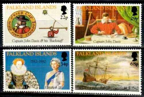 Entdecken Sie die Falklandinseln von Kapitän Davis Marken Postfrisch Discovery