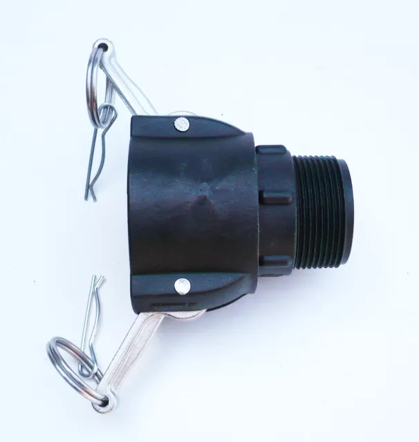 PART B. IBC CAMLOCK ADAPTER. FEMALE CAM TO BSP MALE THREAD (4 Sizes)