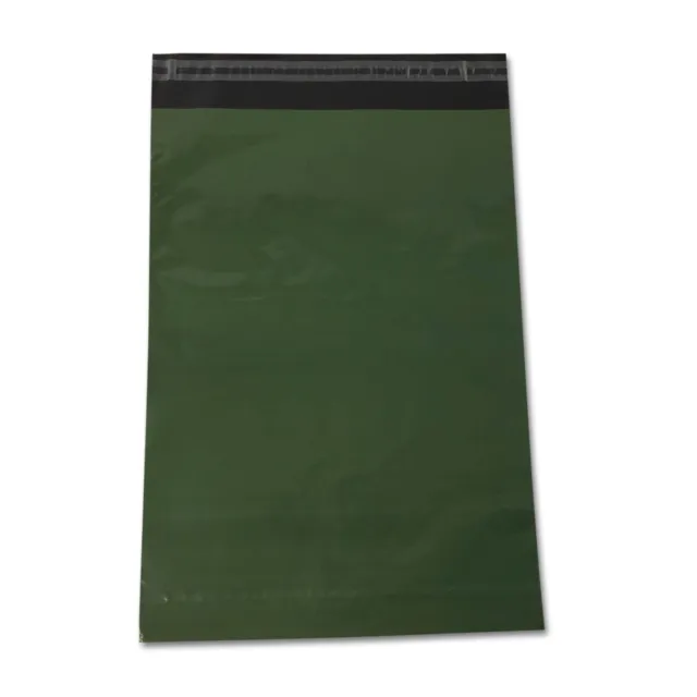 Olive Green Mailing Bags 405X508Mm 16X20" Large Poly Self Seal Parcel Postal Mai