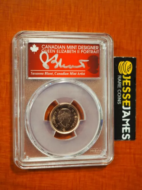 2012 1C Canada Cent Pcgs Brilliant Uncirculated Susanna Blunt Signed Last Cent!