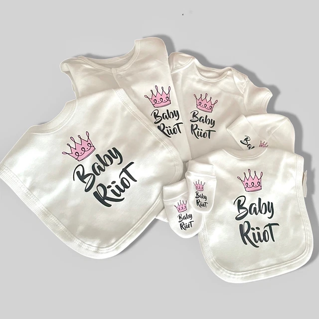 Gilet bambina abbigliamento bambino PRINCIPESSA CORONA gilet babygrow bavaglino baby shower