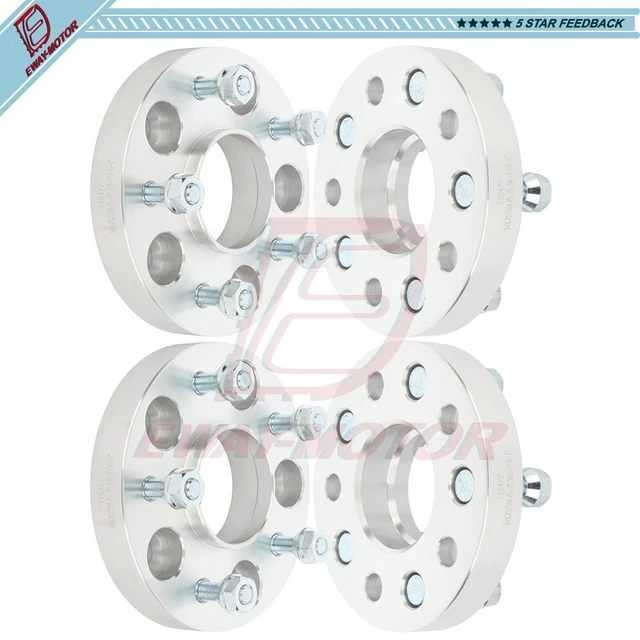 4X Hubcentric Wheel Spacers 5x4.75 1" For Chevrolet Corvette Malibu Camaro Buick