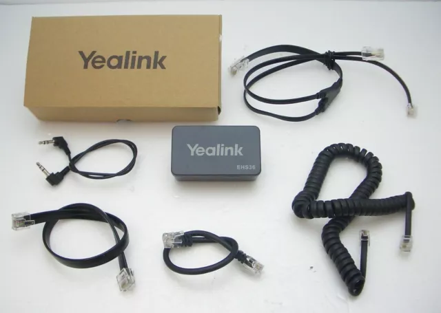Yealink EHS36 IP Teléfono Auriculares Adaptador para Plantronics Jabra