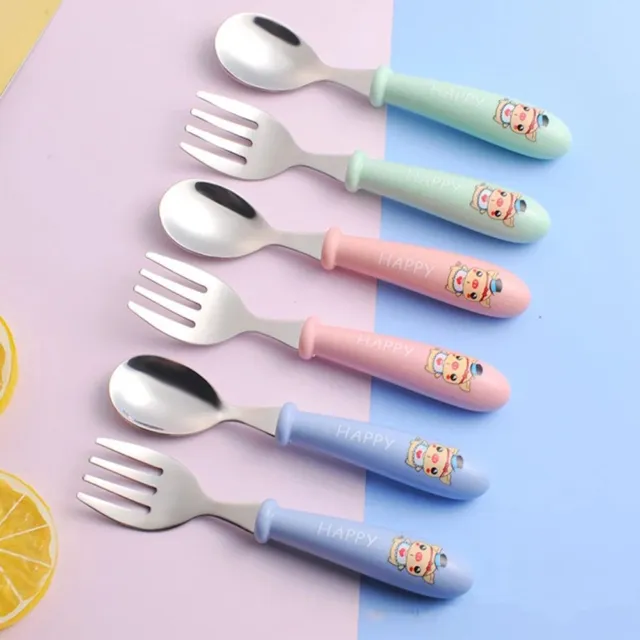 Spoon Infant Food Feeding Toddler Dinnerware Baby Gadgets Baby Tableware Set