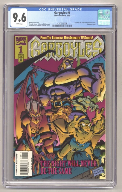 Gargoyles #1 (CGC 9.6) Based on animated TV series Embossed-c 1995 Marvel O424