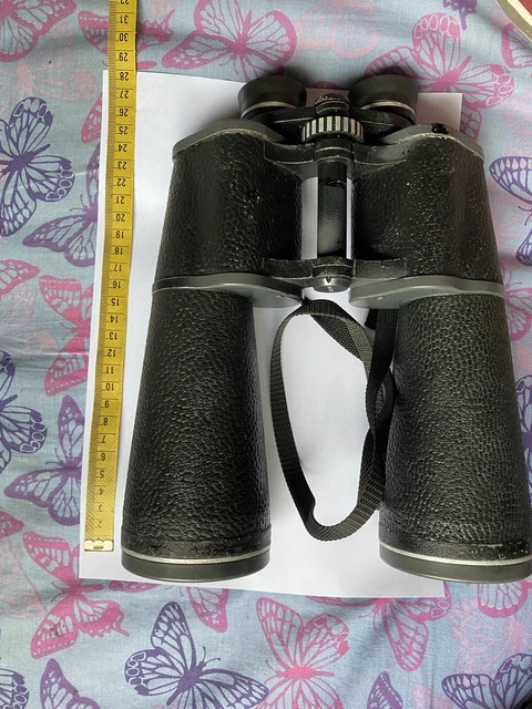 VINTAGE HUNTING BINOCULARS TENTO 62m/1000m Russian Made 20x60 Good