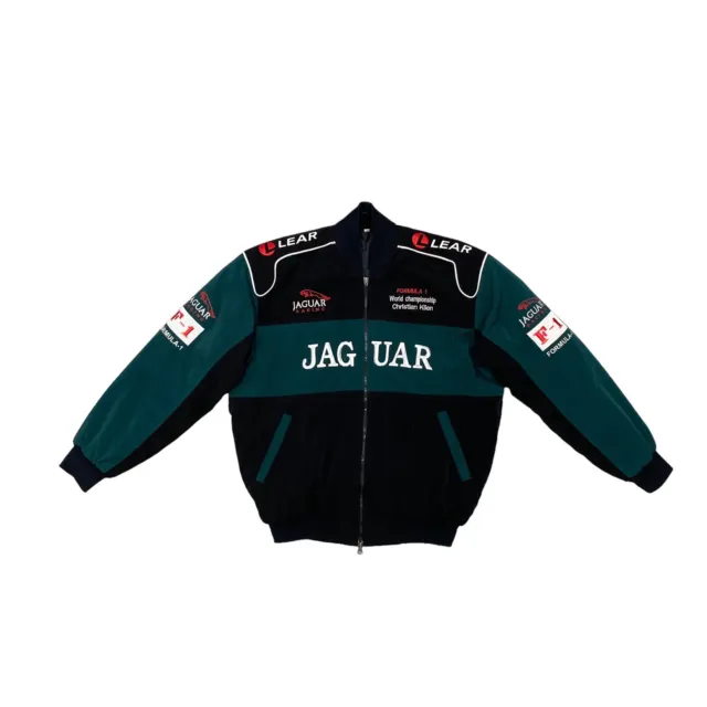 Vintage Jaguar F1 Formula-1 Christian Klien Racing Bomber Jacket Size L