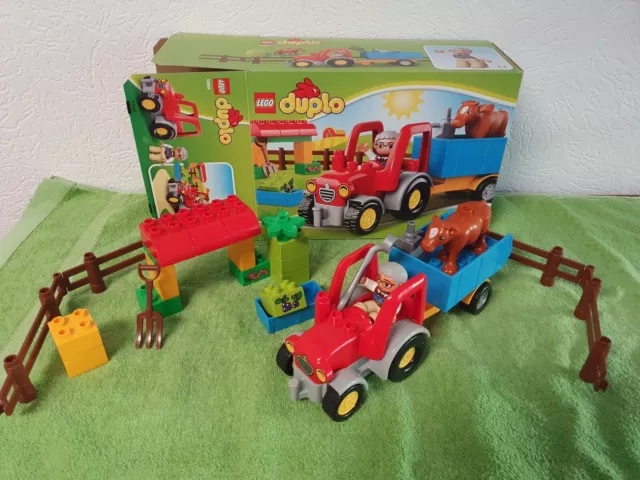LEGO DUPLO Set 10524 Kl. Bauernhof Traktor Hänger uvam, 100% komplett, neuwertig