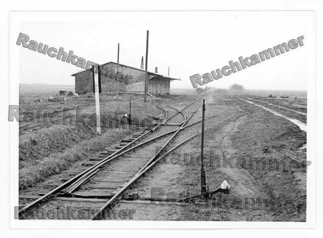 altes Baryt-Foto DR Gleisanlagen Ort unbek 60er Jahre - ca 10x15