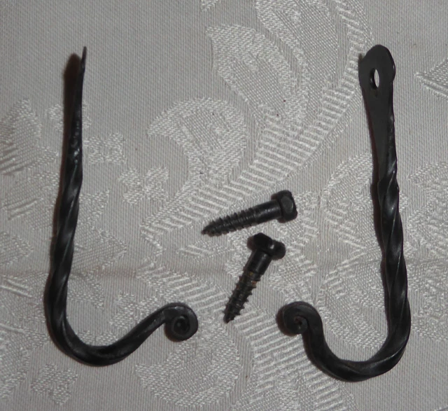 Lot of 2 Hand Forged Coat Hooks 2
