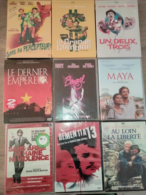 * Joli Lot De 9 Dvd Neuf Sous Blister ( Classiques , Gare Au Percepteur, Brazil,