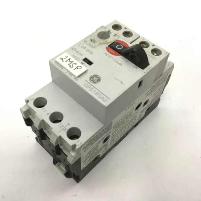 General Electric GPS1BSAD Manual Motor Starter, 3-Pole, Rating: 690VAC 0.4-0.63A