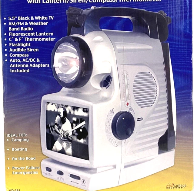 Lampe Torche Wilson Weather Band Radio AM/FM D'urgence – Lanterne Avec Boussole WFFL80