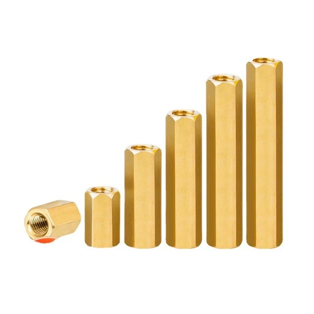 M2 M2.5 M3 M4 Female-Female Brass Hex Column Standoff Support Spacer Pillar