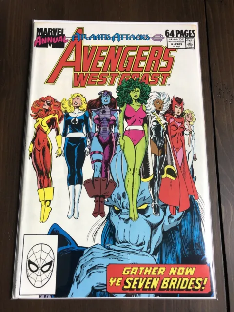 Avengers West Coast Annual #4 Atlantis Attacks She-Hulk Storm Marvel Comics 1989