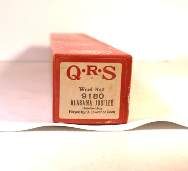 QRS Player Piano Word Roll Alabama Jubilee #9180
