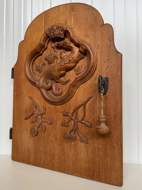 Stunning Thick Gothic Mythological Door panel with dragon/lizard/gargoyle 11