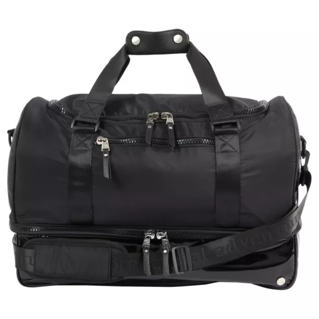 Samantha Brown To-Go Polyester Coated Bottom Weekender - Black