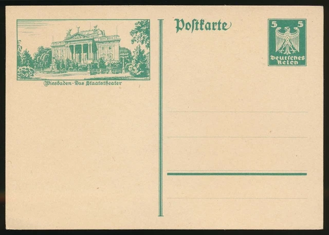 Deutsches Reich Ganzsache P 164/026 WIESBADEN ungebraucht #126887