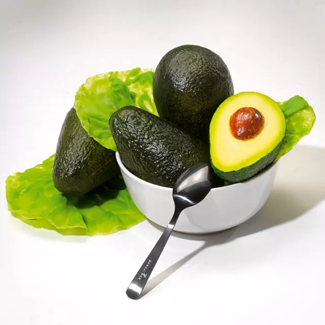 Avocado-Set Lebensmittel-Attrappe dunkelgrün, 12 cm, Fake Food, Imitat 2