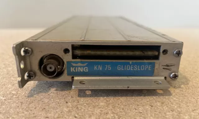King Radio Corp. KN 75 Glideslope Receiver P/N 066-1063-00 As removed Airworthy