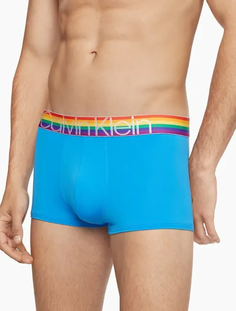 Calvin Klein Microfiber Trunk Brief underwear Gay Pride Limited edition Blue